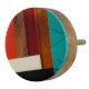 Multicolor Resin And Wood Cabinet Knob